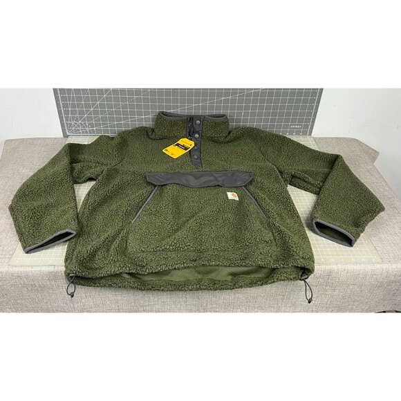 Carhartt Other - Carhartt Relaxed Fit Fleece Pullover Dark Green Men's Size L New With Tags